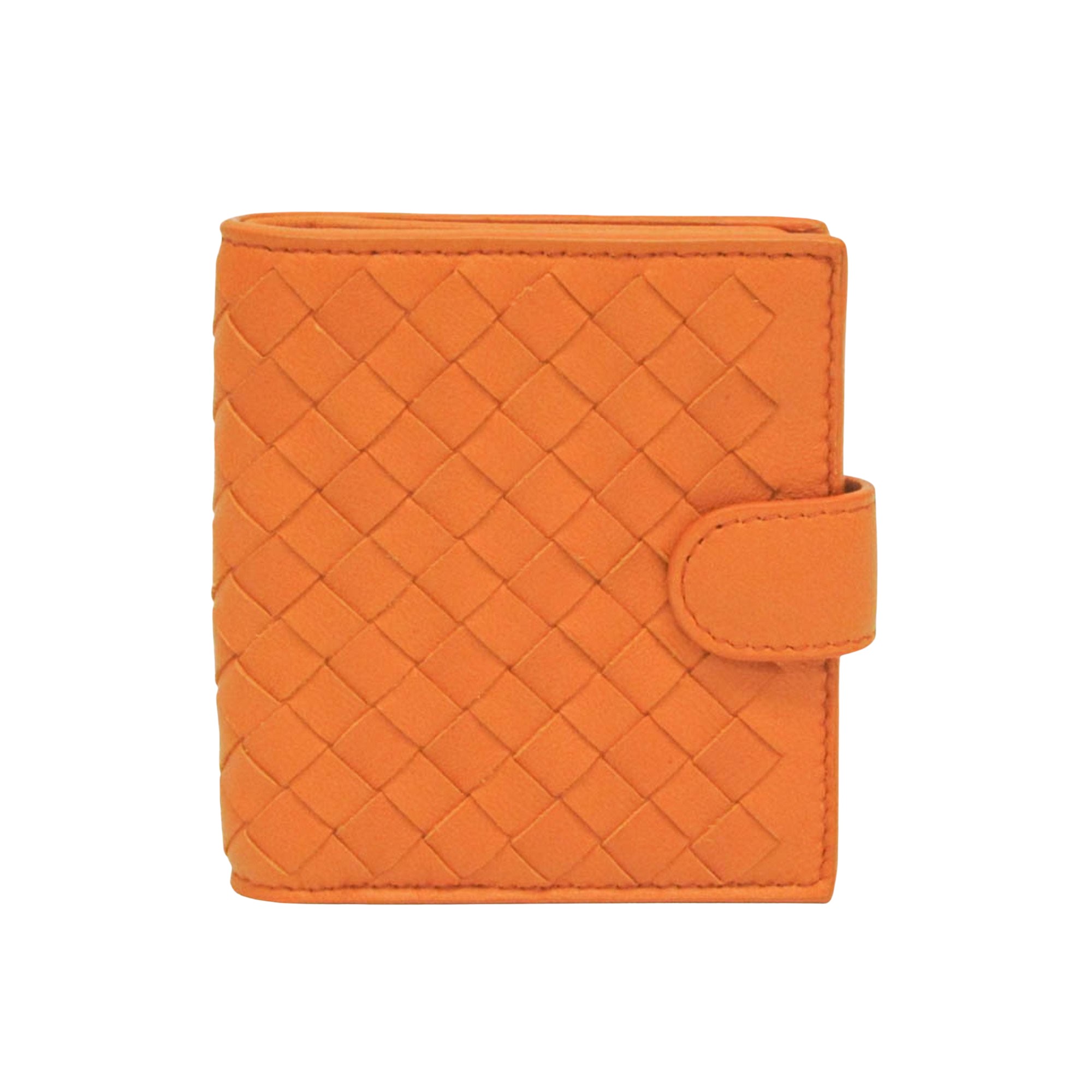 Bottega Veneta Orange Leather Wallet Authentic | eBay