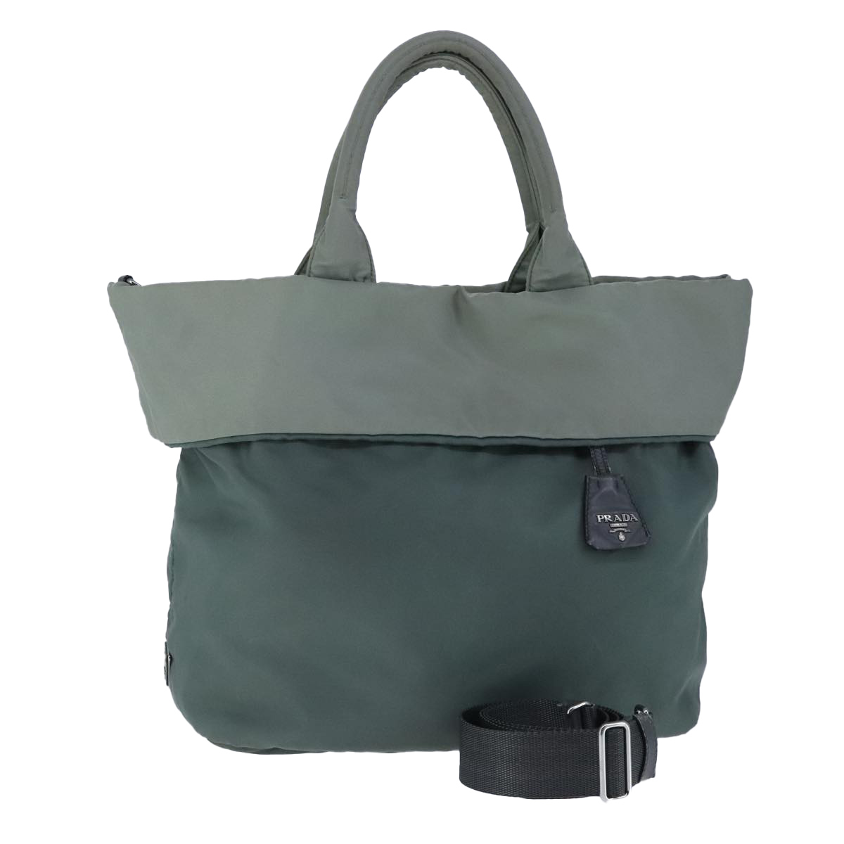 Prada Khaki Synthetic Tote Bag Authentic | eBay