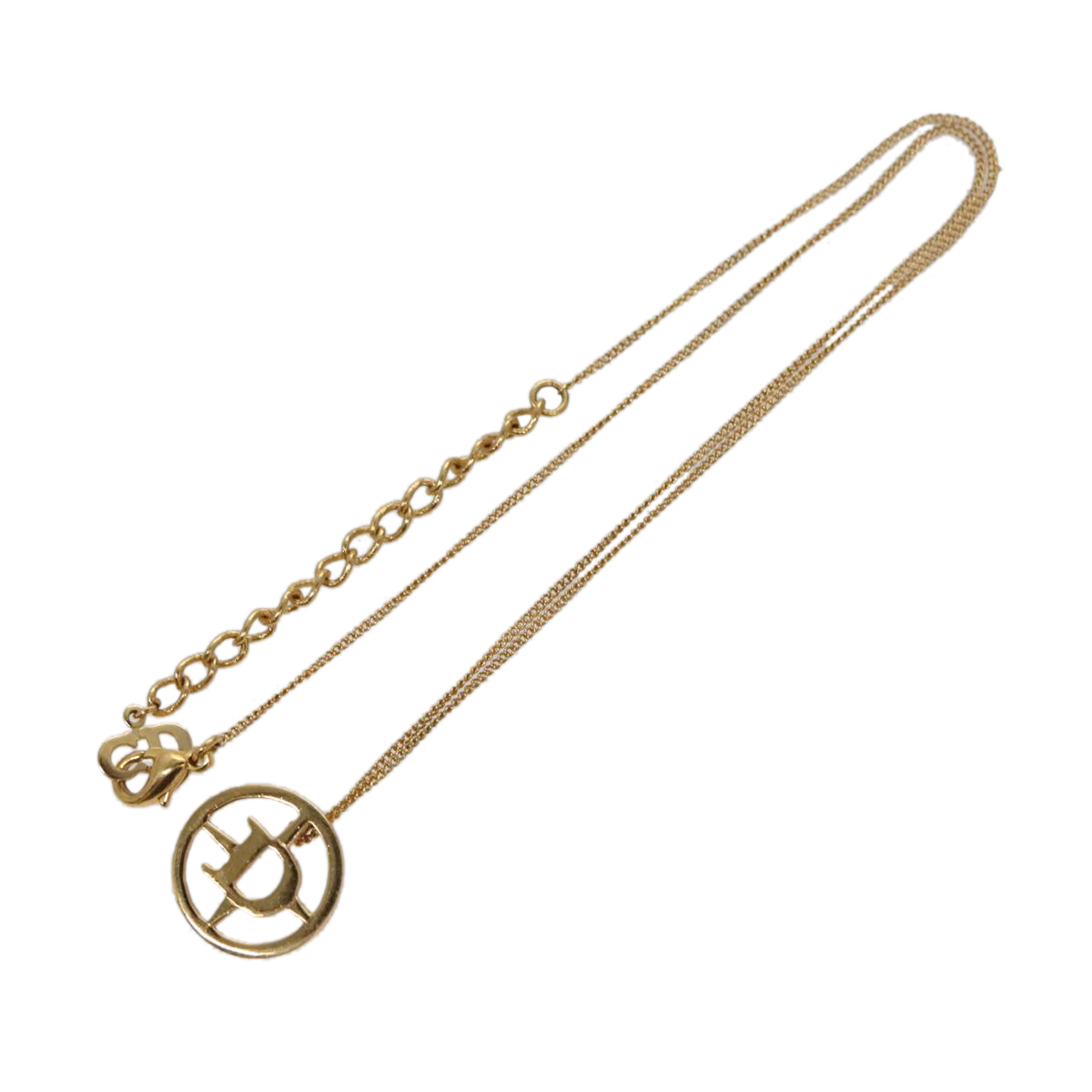 Dior Cd Gold Metal Necklace Jewelry Pre-Owned 251$