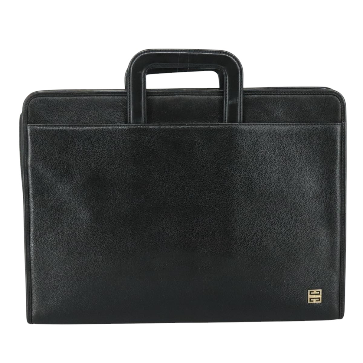Givenchy Black Leather Briefcase Bag (Pre-Owned)