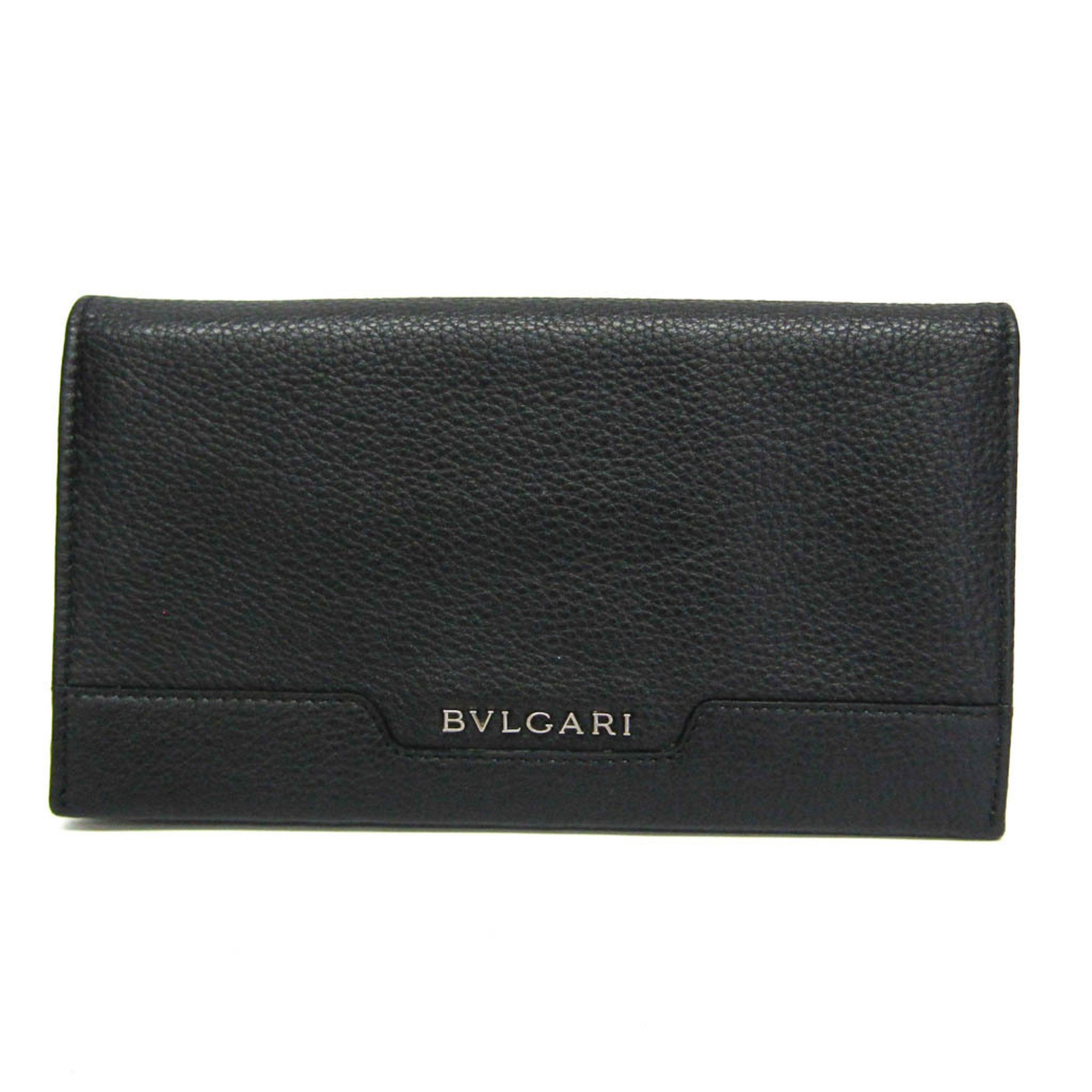 Bulgari Black Leather Wallet (Pre-Owned)