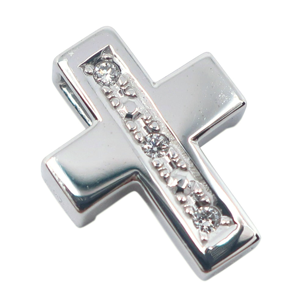 Tasaki Diamond Silver White Gold Pendant Jewelry (Pre-Owned)
