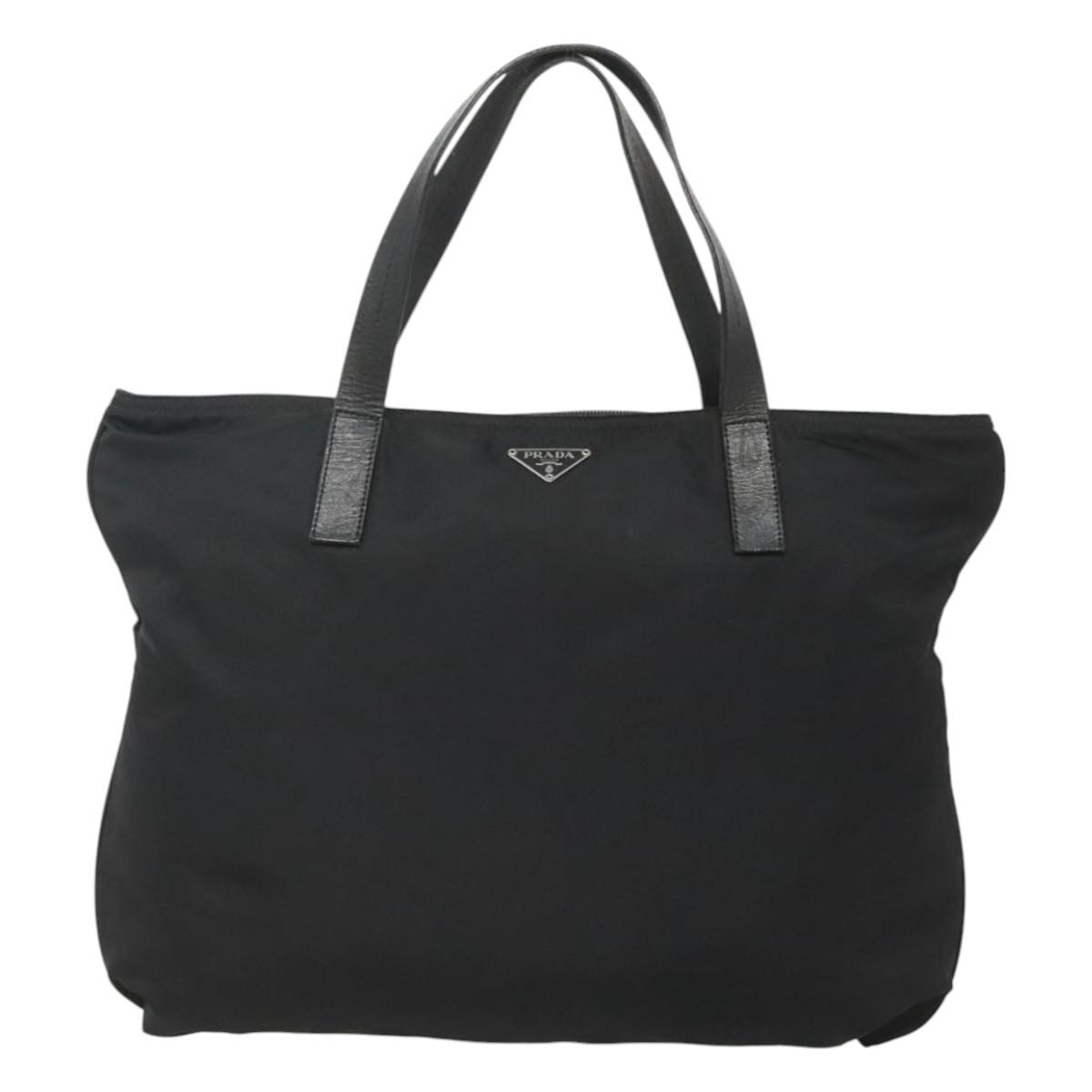 Prada Tessuto Black Nylon Tote Bag Authentic | eBay