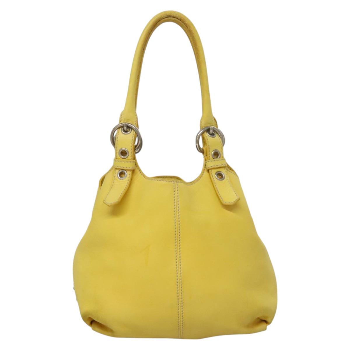 ハンドバッグ PRADA YELLOW LEATHER HANDBAG 1cyAcvJSw88Tzudq5yj8fCSxdDMlhV