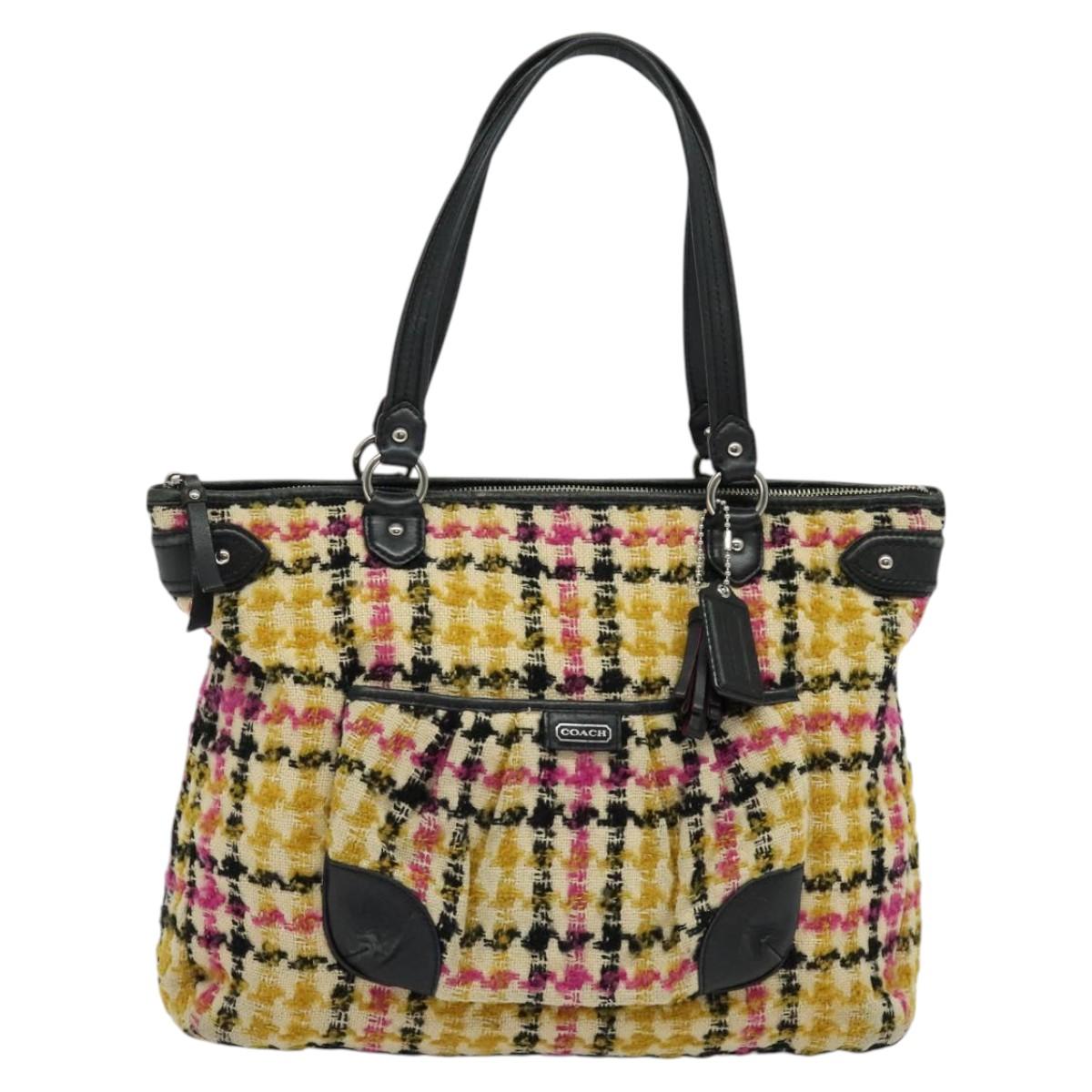バッグ coach wool tote bag Coach Multicolour Wool Tote Bag Authentic | eBay