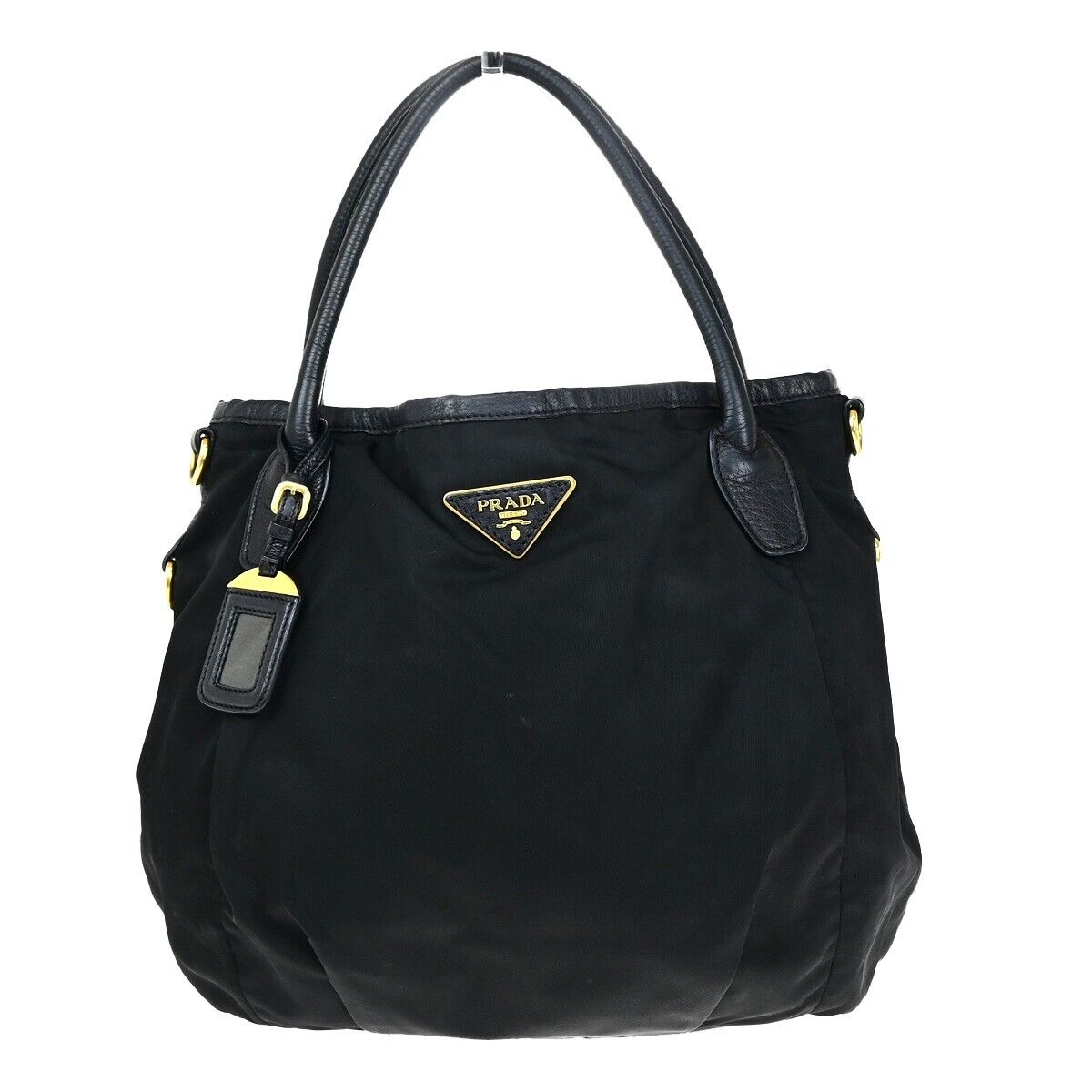 Prada Tessuto Black Synthetic Shoulder Bag Authentic UK