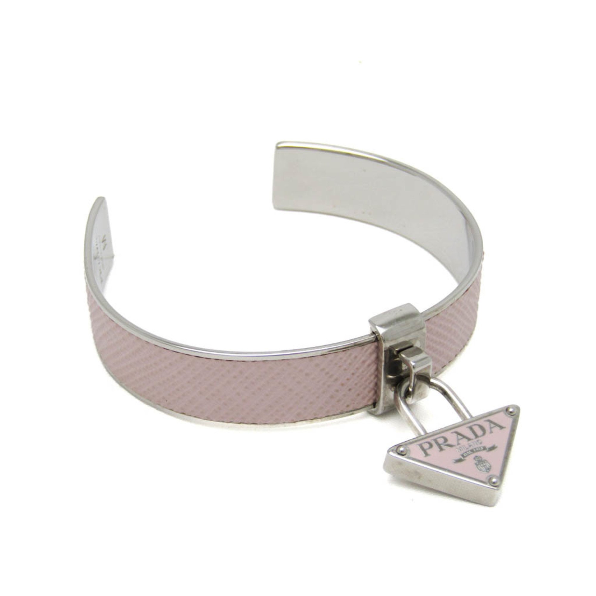 Prada Saffiano Pink Metal Bracelet Jewelry Pre-Owned 357$