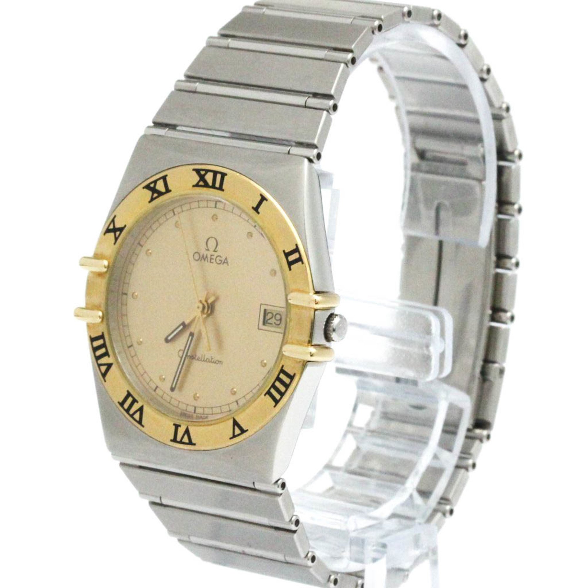 Omega Constellation Gold Gold And Steel Bag Watch (Pre-Owned)