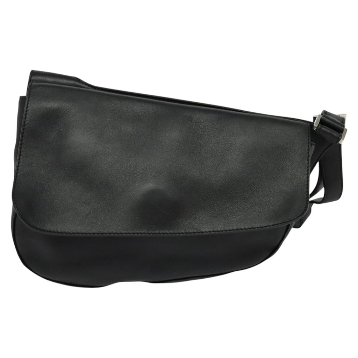 【送料&関税込】Salvatore Ferragamo Bags.. Black Salvatore Ferragamo Shoulder bag/leather/BLK/solid color