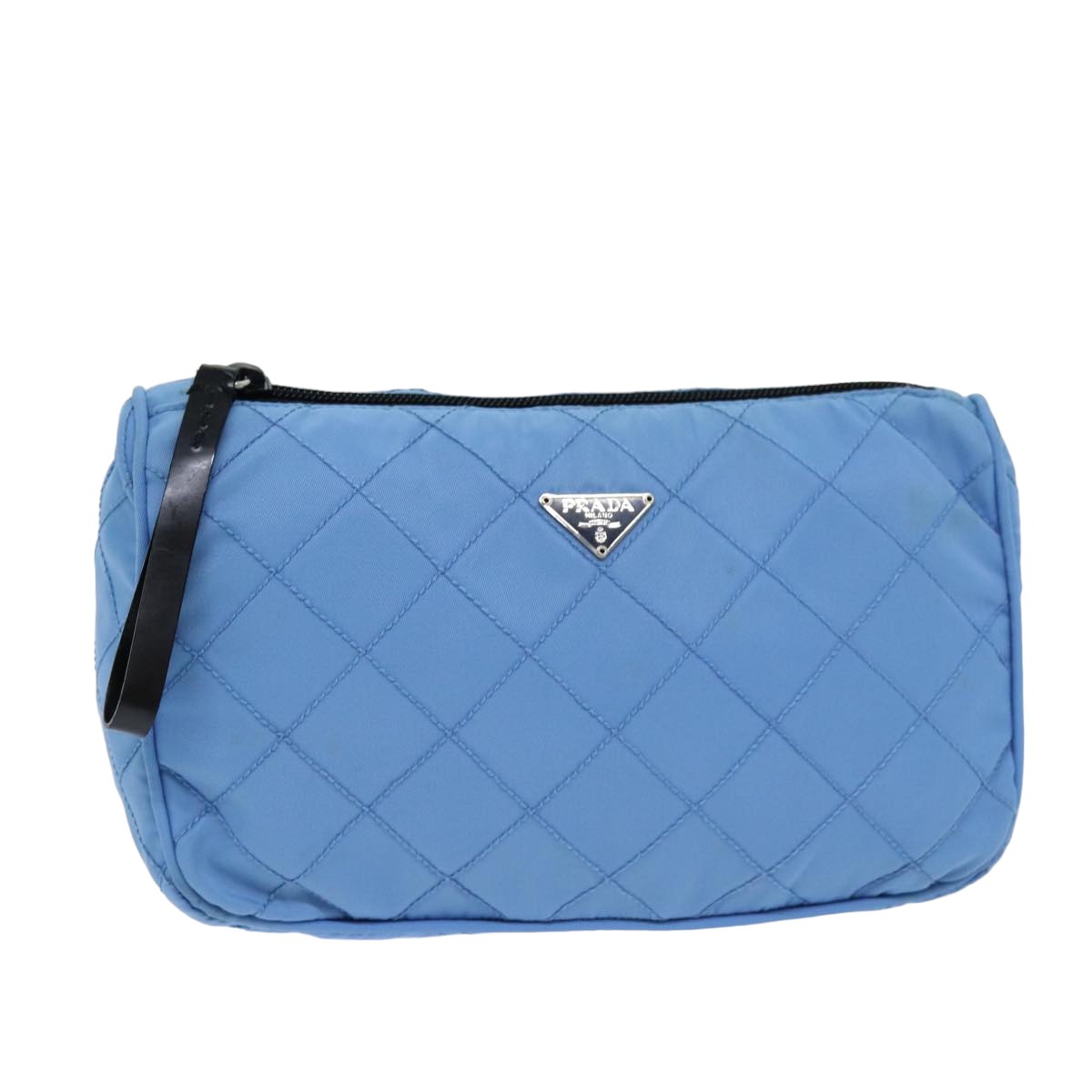 Prada Blue Synthetic Clutch Bag (Pre-Owned)