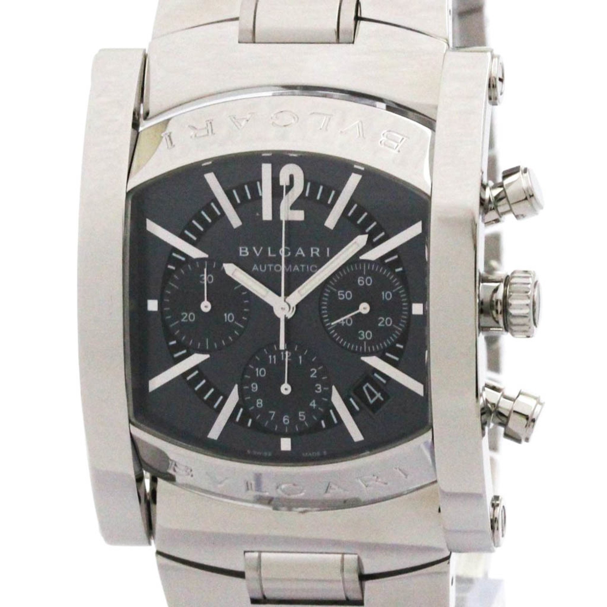 Bulgari Assioma Grey Steel Bag Watch Pre-Owned 1885$