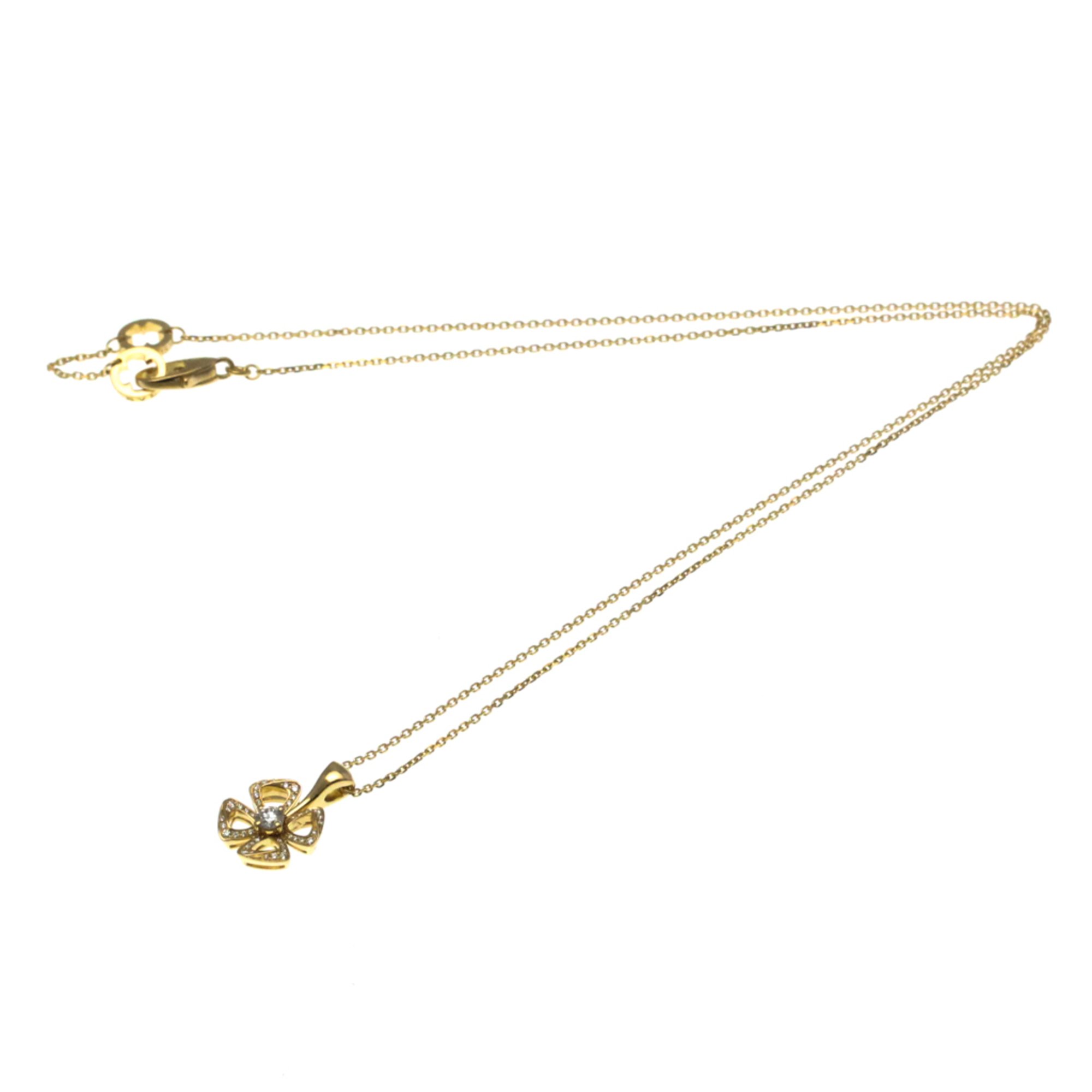 Bulgari Fiorever Gold Rose Gold Necklace Jewelry Pre-Owned 3264$