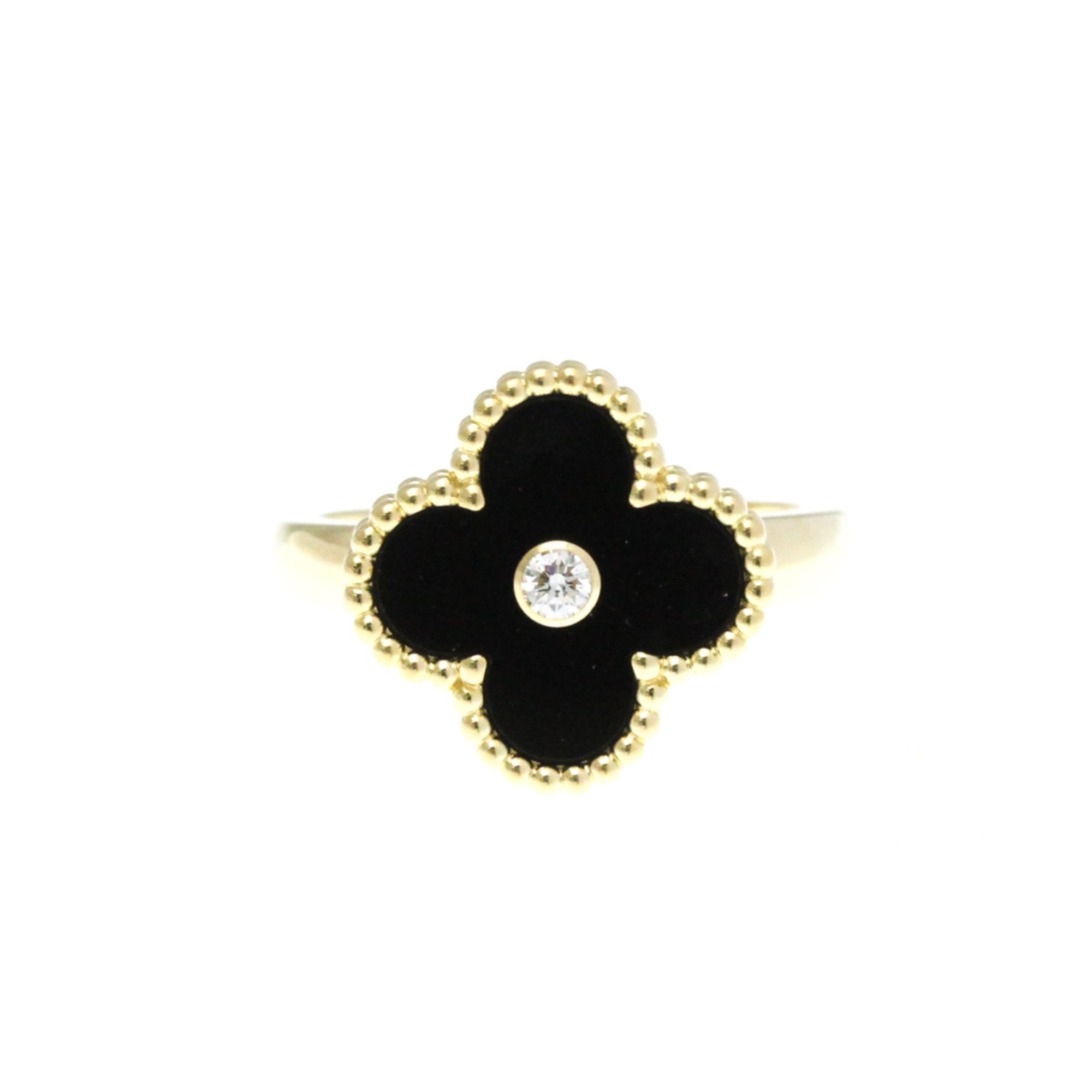 Van Cleef Arpels Vintage Alhambra Gold Yellow Gold Ring Jewelry Pre-Owned 3868$