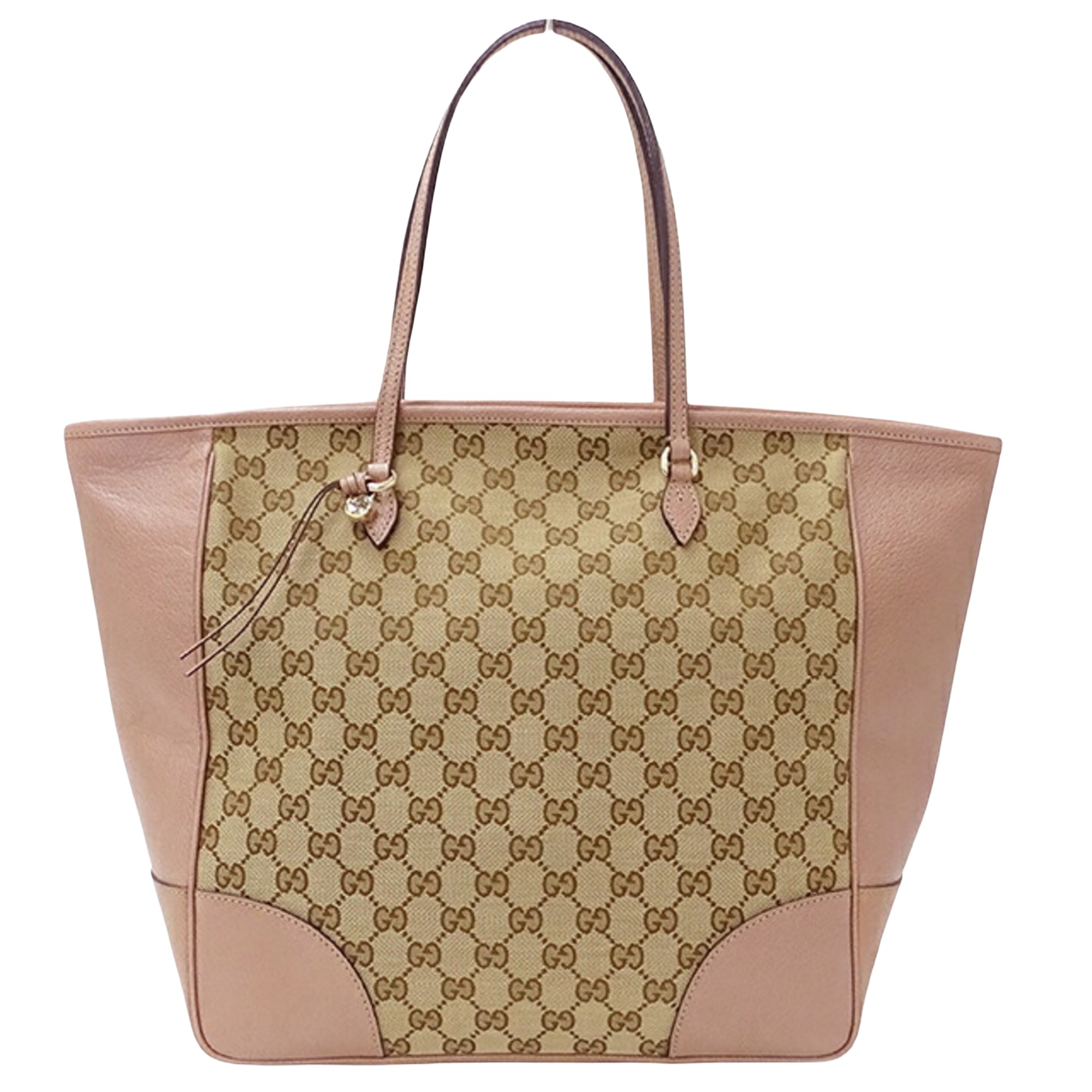 Gucci pink cheap canvas tote