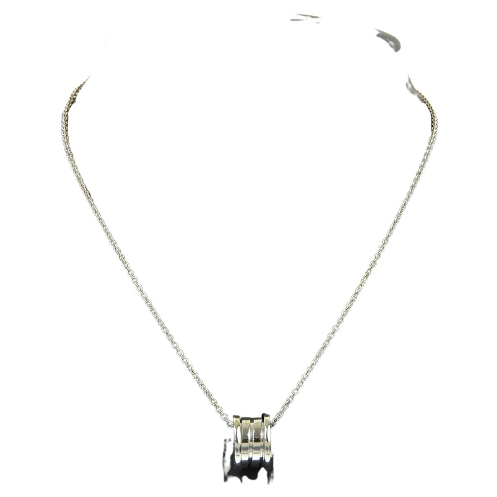 Bulgari BZero1 Silver White Gold Necklace Jewelry Pre-Owned 2551$
