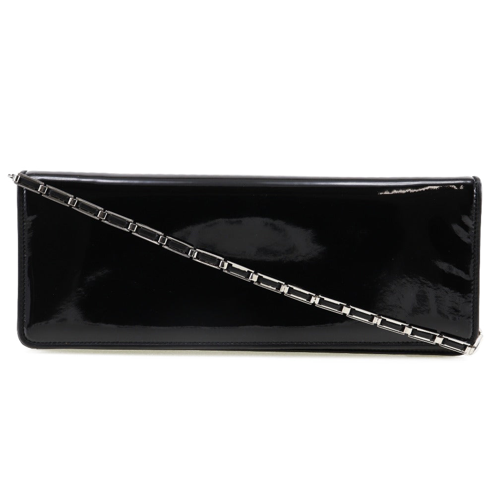 【FERRAGAMO】Clutch クラッチバッグ Salvatore Ferragamo Black Patent Leather Clutch Bag