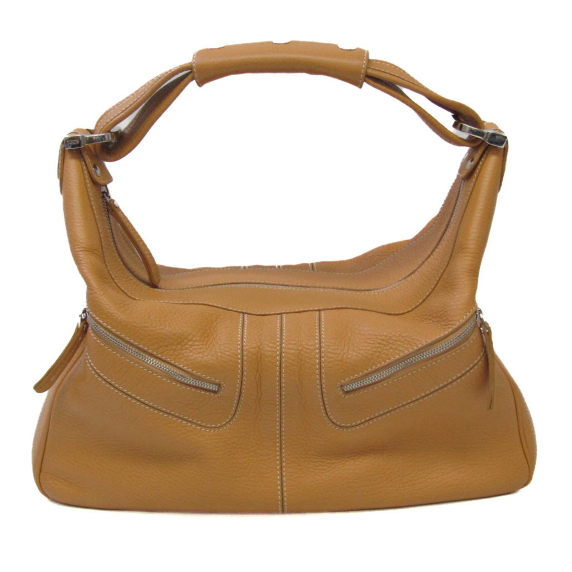 国内発送【TOD'S】BROWN LEATHER HANDLE BAG Woman BROWN Tod's Di Bag Travel Bag in Leather