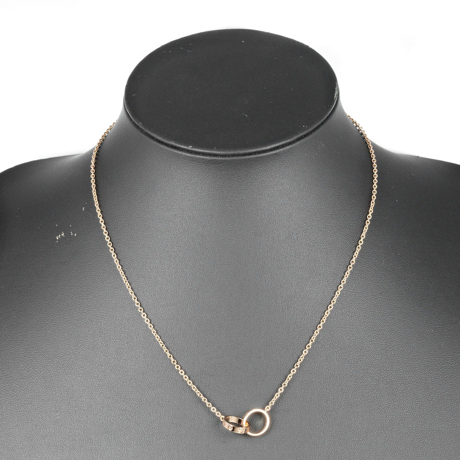 Cartier ローズゴールド ネックレス CARTIER 18Kトリニティ3連チェーンネックレス ゴールド／ピンク