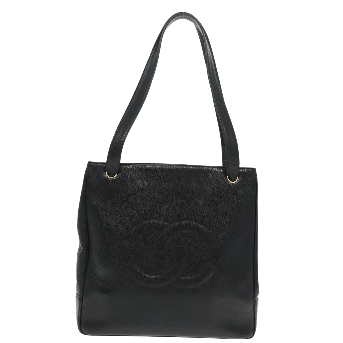 CHANEL シャネル ステッチロゴ トートバッグ | 中古通販