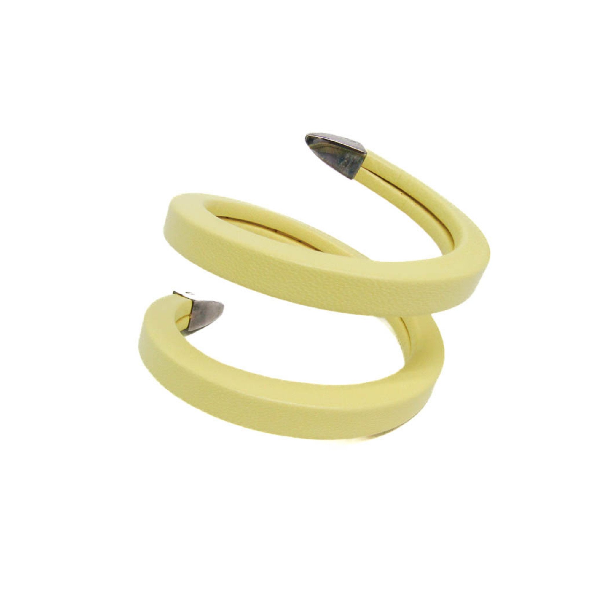 Bottega Veneta Yellow Leather Bracelet Jewelry Pre-Owned 326$